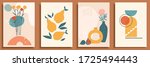 abstract still life in pastel... | Shutterstock .eps vector #1725494443