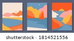 abstract coloful landscape... | Shutterstock .eps vector #1814521556