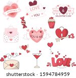 lovely and cutest art for... | Shutterstock .eps vector #1594784959