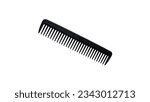 Black comb isolated on white...