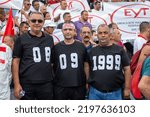 Small photo of The federation of those hindered from retirement due to age, EYT, held a press release on the 23rd anniversary of their grievances in Istanbul Kadikoy Square, Turkey on September 4, 2022.