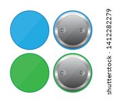 colored button pins vector... | Shutterstock .eps vector #1412282279
