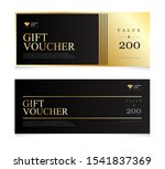 gift voucher template with... | Shutterstock .eps vector #1541837369