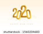 happy new 2020 year. holiday... | Shutterstock .eps vector #1560204683