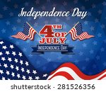 independence day background and ... | Shutterstock .eps vector #281526356