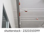Small photo of Electrical conduit and electrical conduit under the building