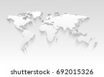 3d world map | Shutterstock .eps vector #692015326