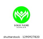 human character logo sign... | Shutterstock .eps vector #1290927820