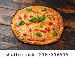 Cauliflower crust pizza with...