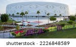 Small photo of Thumama,Qatar- September 09,2022 :Al Thumama Stadium's dynamic and imaginative shape celebrates local culture and traditions just as much as it does a new era for stadium design.