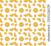 orange fruit pattern  seamless...