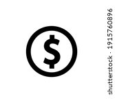 dollar line icon  earning... | Shutterstock .eps vector #1915760896