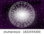 zodiac signs concept.horoscope... | Shutterstock . vector #1832554300