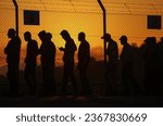 Small photo of Palestinian workers gather at the Erez crossing between Israel and the northern Gaza Strip, on September 28, 2023, after the crossing was reopened by Israeli authorities.
