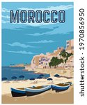 Morocco Vintage Vacation Poster ...