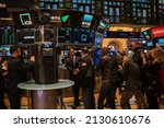 Small photo of New York City, NY USA February 28, 2022. Mayor Adams rings the opening bell at the New York Stock Exchange on the last day of Black History Month.