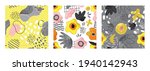 set of seamless pattern with... | Shutterstock .eps vector #1940142943