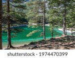Green Lake ( Grüner See ), Styria, Austria, temporary lake with meltwater in Austria