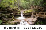 Waterfall In White Mountains Of ...