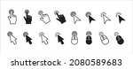 mouse click cursor icon set.... | Shutterstock .eps vector #2080589683