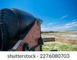 Large smooth bore cannon at Fort Pickens