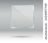 blank  transparent vector glass ... | Shutterstock .eps vector #1424097749