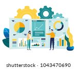vector illustration of business ... | Shutterstock .eps vector #1043470690