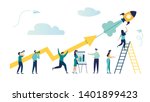 vector illustration a group of... | Shutterstock .eps vector #1401899423