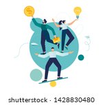 vector illustration  teamwork... | Shutterstock .eps vector #1428830480