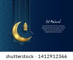 eid mubarok islamic background... | Shutterstock .eps vector #1412912366