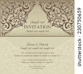 orient east invitation card in... | Shutterstock .eps vector #230750659