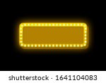 yellow and gold neon empty... | Shutterstock . vector #1641104083
