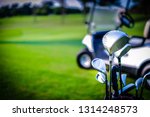 Golf Club And Golf Cart In Golf ...