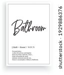 bathroom definition  vector.... | Shutterstock .eps vector #1929886376