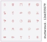 icon set about bar with... | Shutterstock .eps vector #1266555079