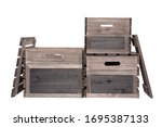 Rustic Wooden Crates Wooden...