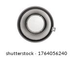 Small photo of Reflector Silver with Honeycomb Grid Light Modifier with Bowens Mount for Studio Strobes and Flashes. Reflector Bowl and Honeycomb Grid to Constrain and Modify the Light Clipping Path Included in JPEG