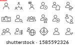 simple set of user related... | Shutterstock .eps vector #1585592326