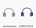headphone icon  headphone icon... | Shutterstock .eps vector #1589375323