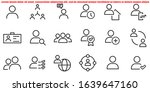 simple set of user related... | Shutterstock .eps vector #1639647160