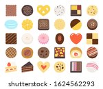 set of sweet food icons. ... | Shutterstock .eps vector #1624562293