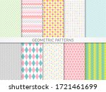 pastel color seamless geometric ... | Shutterstock .eps vector #1721461699