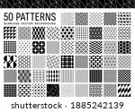 set of 50 seamless geometric... | Shutterstock .eps vector #1885242139