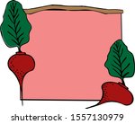harvest beets  a natural food... | Shutterstock .eps vector #1557130979