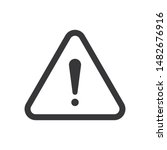 warning vector icon in modern... | Shutterstock .eps vector #1482676916