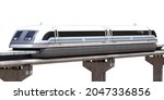 3D rendering of a brand-less generic train