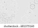 vector abstract boxes... | Shutterstock .eps vector #681375160
