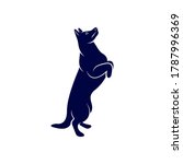 sniffer dog logo design vector. ... | Shutterstock .eps vector #1787996369