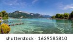 Panoramic View Of Annecy Lake...