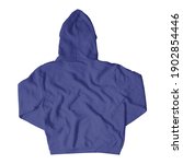 Small photo of Give a boost to artwork by using this Back View Stylish Pullover Hoodie Mockup In Royal Blue Color.